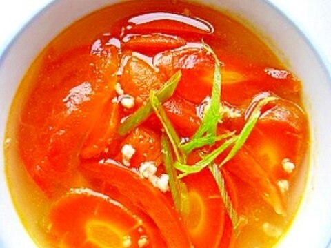 トマト、人参の中華スープ